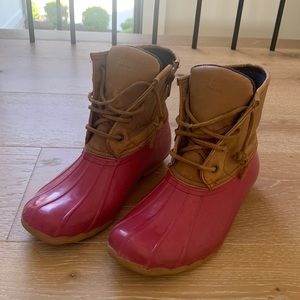 Adorable Girl’s Saltwater Pink Boots